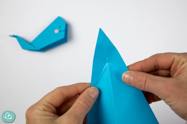 Origami Wal Platsch Falten Einfache Anleitung Wunderbunt De