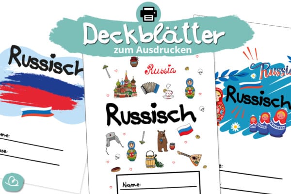 Deckbl Tter F R Russisch Zum Ausdrucken Wunderbunt De