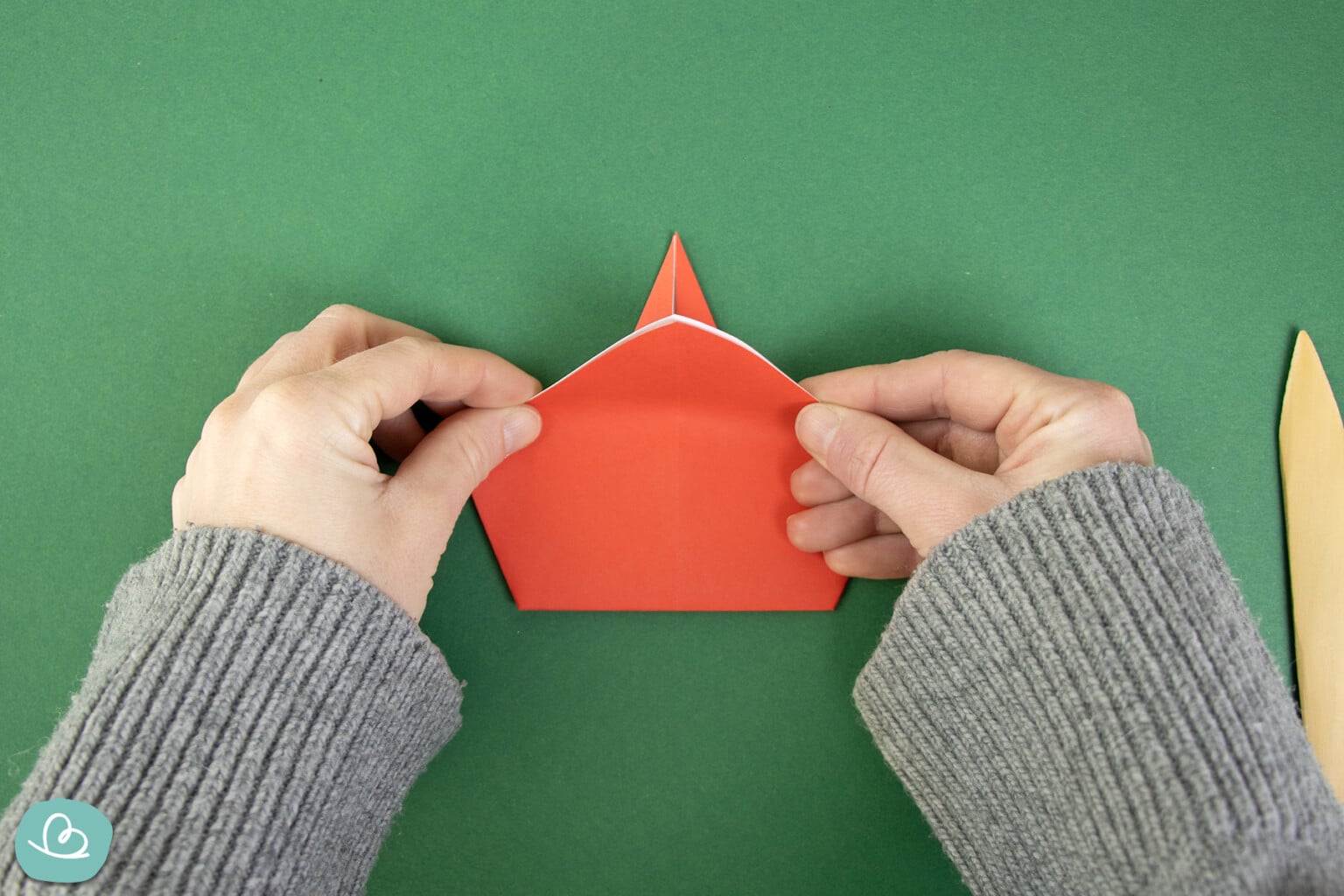 Origami Weihnachtsmann Einfache Faltanleitung Wunderbunt De