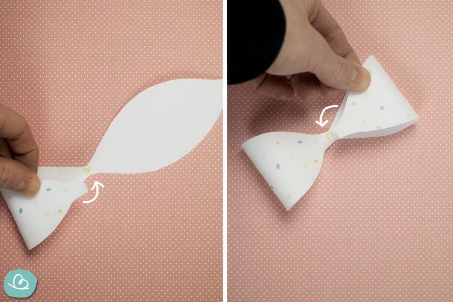 Schleife basteln aus Papier: Anleitung mit PDF-Vorlage - Wunderbunt.de