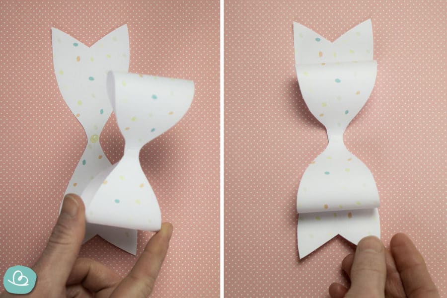 Schleife basteln aus Papier: Anleitung mit PDF-Vorlage - Wunderbunt.de