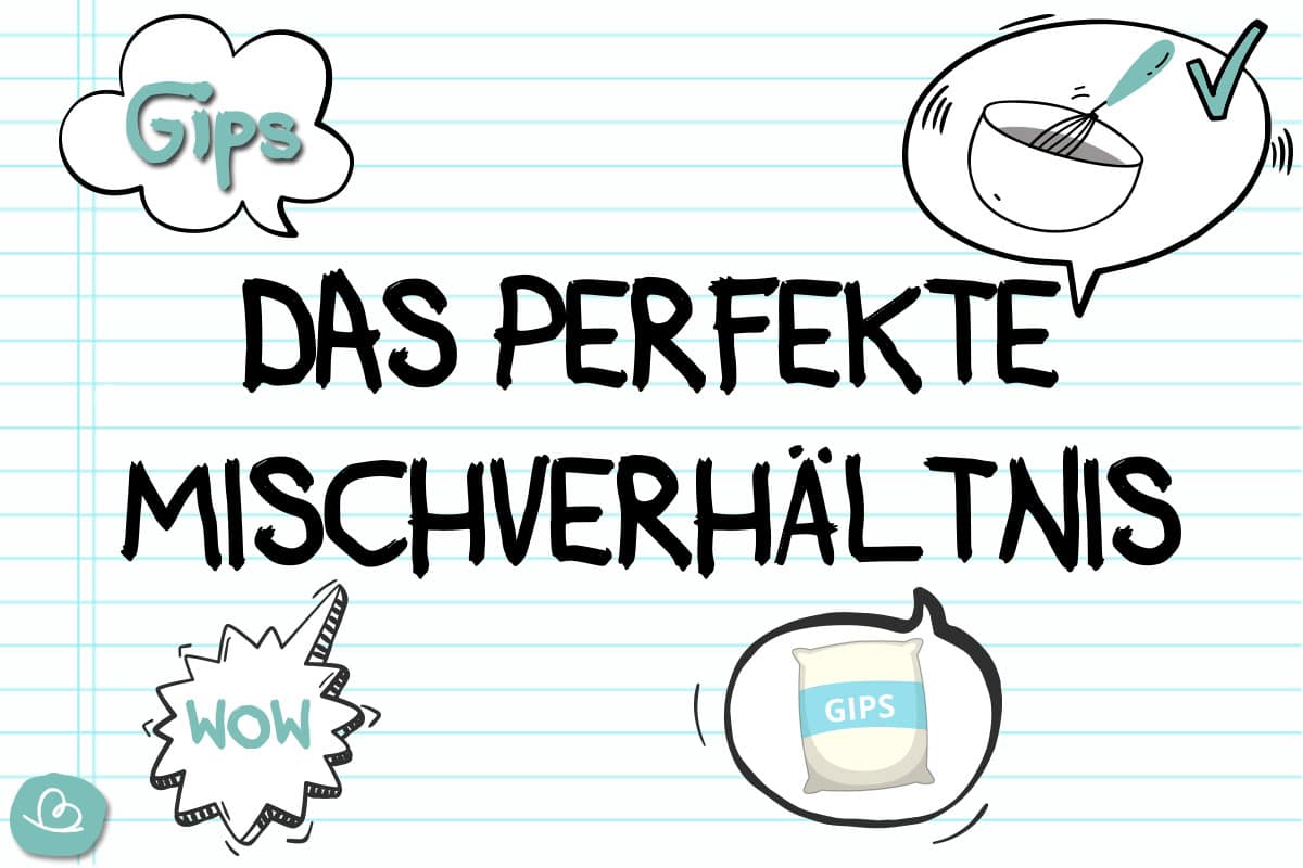 Gips das perfekte WasserGipsMischverhältnis Wunderbunt.de