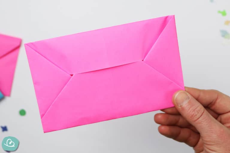  Foto zu Briefumschlag aus A4 falten: einfaches Kuvert basteln - Wunderbunt.de 