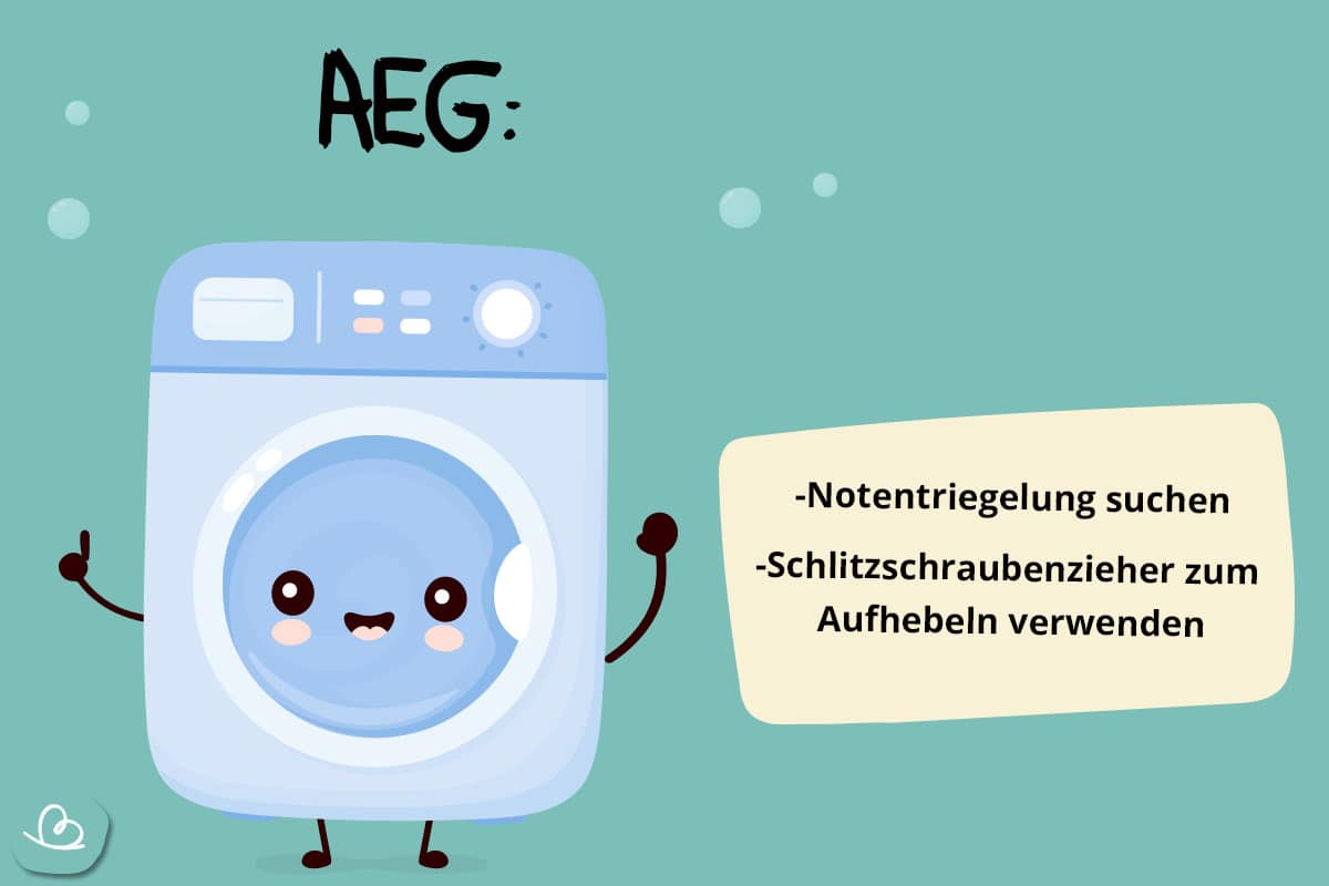 Notöffnung AEG Waschmachine
