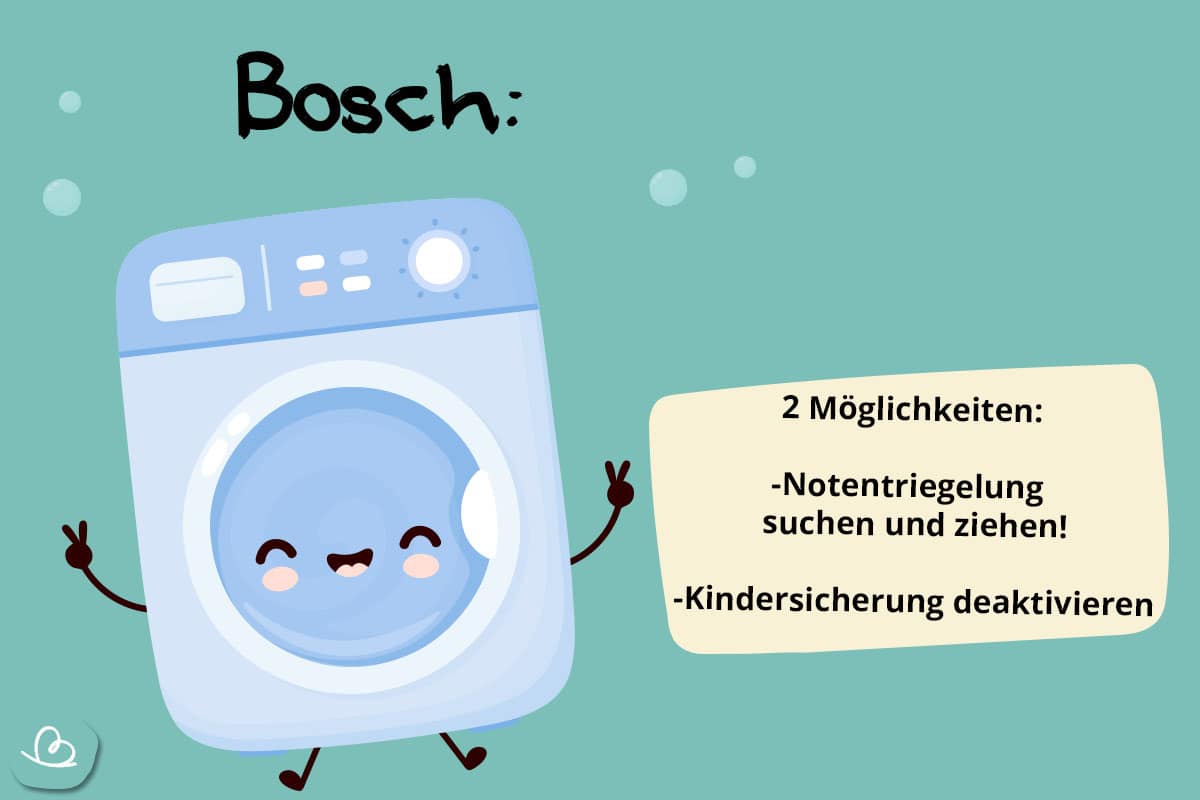 Notöffnung BoschWaschmachine