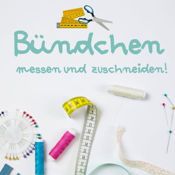 Bündchen messen und zuschneiden