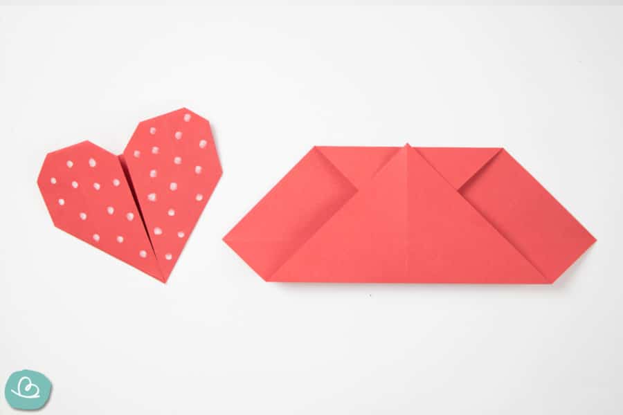 Herz aus Papier falten: Origami-Anleitung + DIY-Ideen - Wunderbunt.de