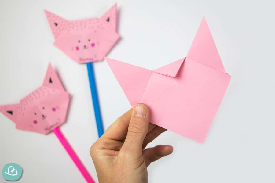 Katze aus Papier falten: Origami-Anleitung - Wunderbunt.de