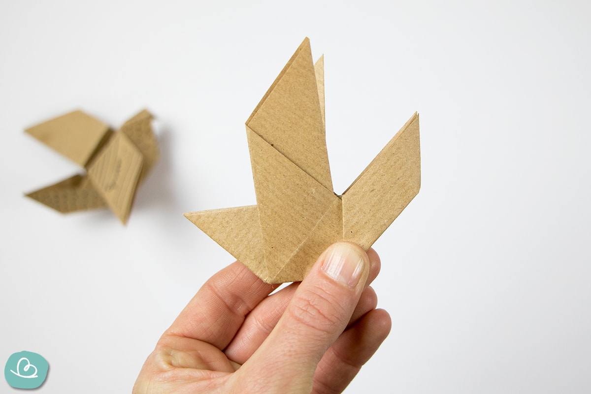 Origami Taube falten