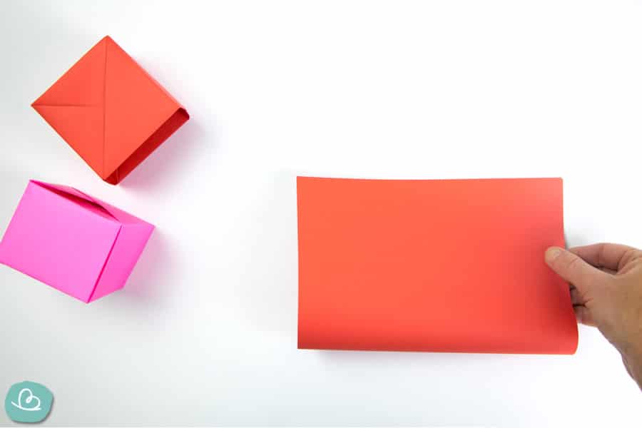 Schachtel falten: süße Box basteln aus Papier - Wunderbunt.de