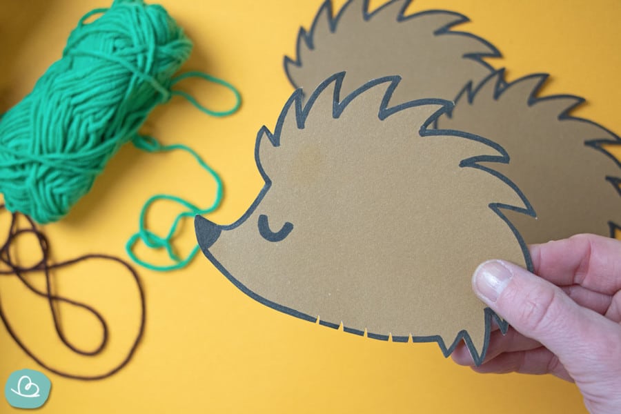 Igel basteln mit Vorlage zum Ausdrucken | 2 Bastelideen - Wunderbunt.de