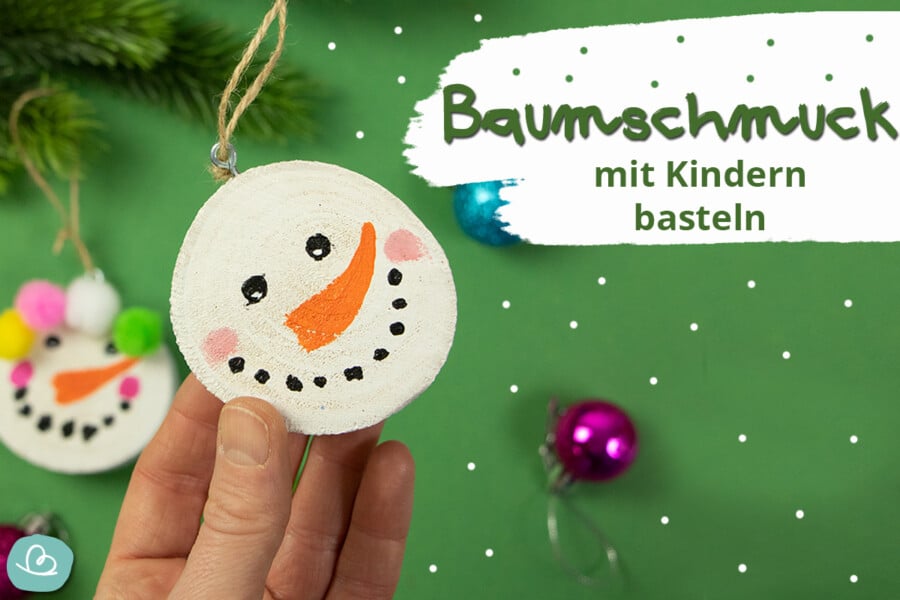Weihnachtsbaumschmuck mit Kindern basteln