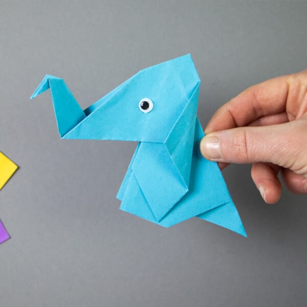 Origami Elefant falten