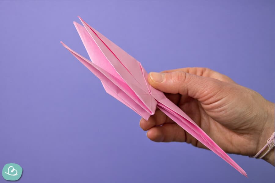 Origami Kranich Falten | Anleitung Mit Bildern | Wunderbunt.de