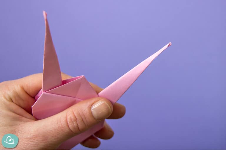 Origami Kranich Falten | Anleitung Mit Bildern | Wunderbunt.de