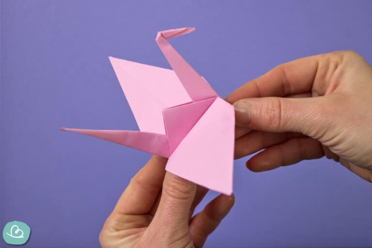 Origami Kranich falten | Anleitung mit Bildern | Wunderbunt.de