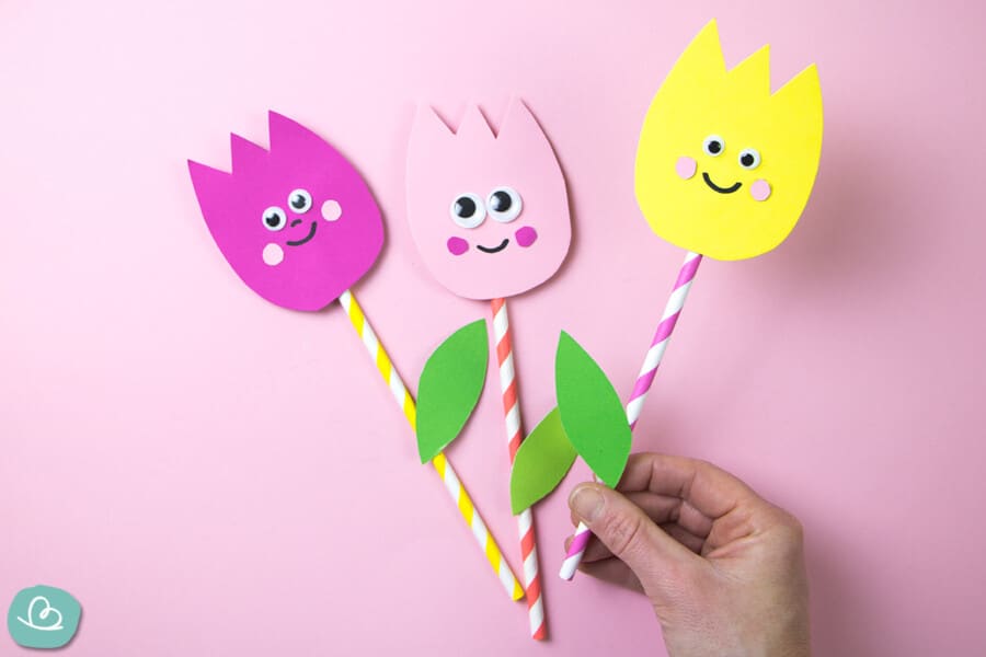 Blumen basteln aus Papier und Pappe | 10 Ideen - Wunderbunt.de