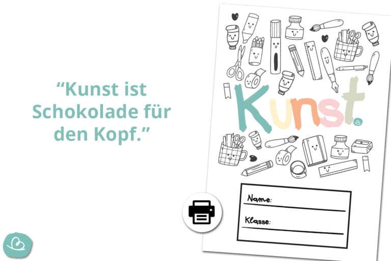  Foto zu 8 Deckblätter für Kunst zum Ausdrucken - Wunderbunt.de 