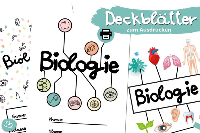 Deckbl Tter F R Biologie Zum Ausdrucken Wunderbunt De