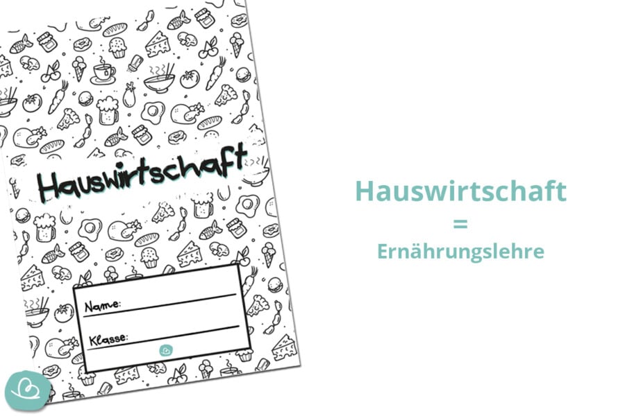 6 Deckblätter für Hauswirtschaft zum Ausdrucken - Wunderbunt.de