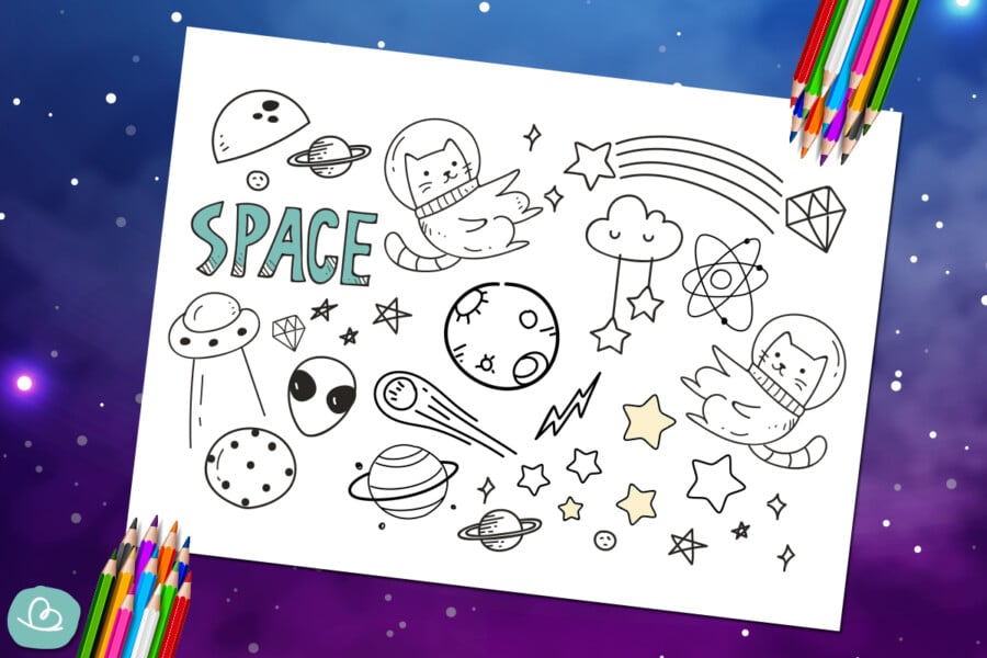 Entdecke das Universum: Ausmalbilder Weltall – Für Groß und Klein!