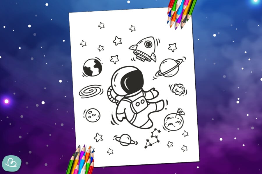 Entdecke das Universum: Ausmalbilder Weltall – Für Groß und Klein!