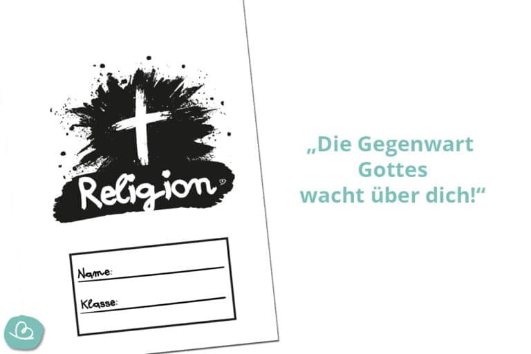 6 Deckblätter für Religion zum Ausdrucken - Wunderbunt.de