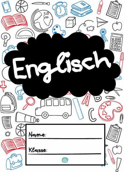 8 Deckblätter für Englisch zum Ausdrucken - Wunderbunt.de