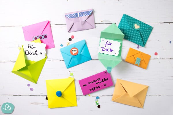 Briefumschlag aus DIN A5 falten: so geht's - Wunderbunt.de