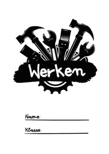 6 Deckblätter für Werken zum Ausdrucken - Wunderbunt.de