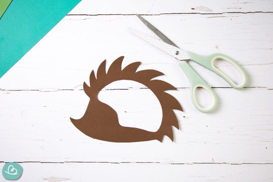 Igel Fensterbild mit Kindern basteln | PDF-Vorlage - Wunderbunt.de