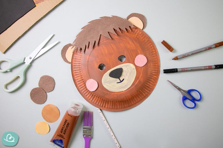 Tiermasken basteln | Faschingsmasken aus Pappteller - Wunderbunt.de