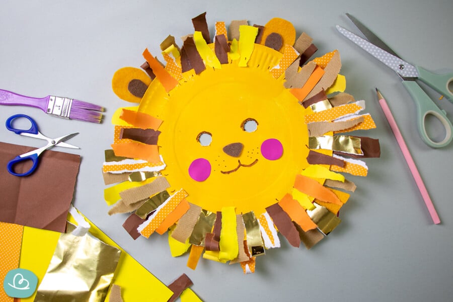  Faschingsmasken aus Pappteller - Wunderbunt.de Illustration 