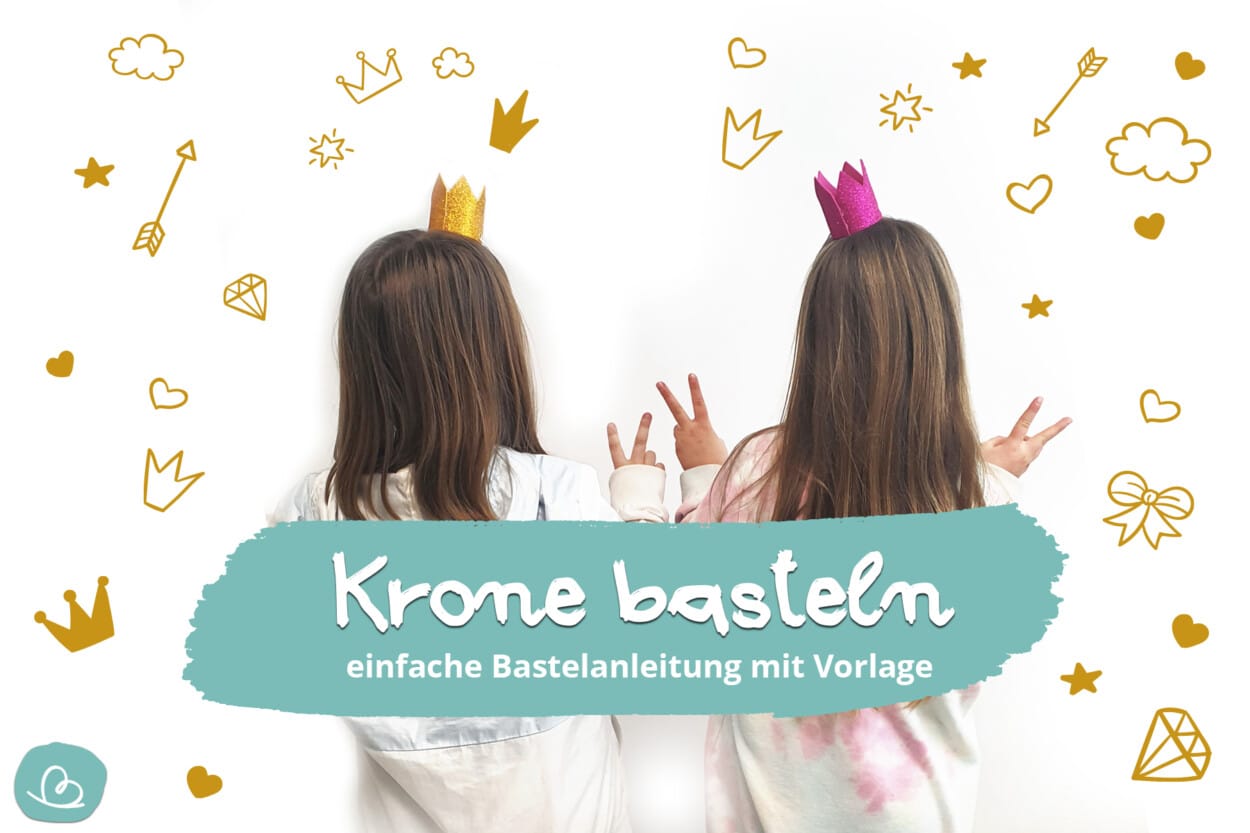 Krone basteln mit Vorlage