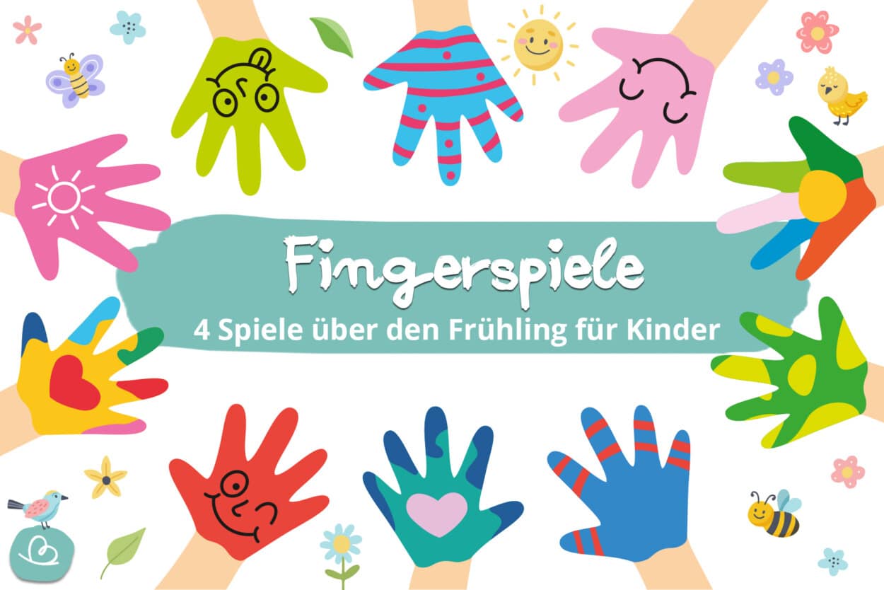 4 Fingerspiele über den Frühling für Kinder - Wunderbunt.de