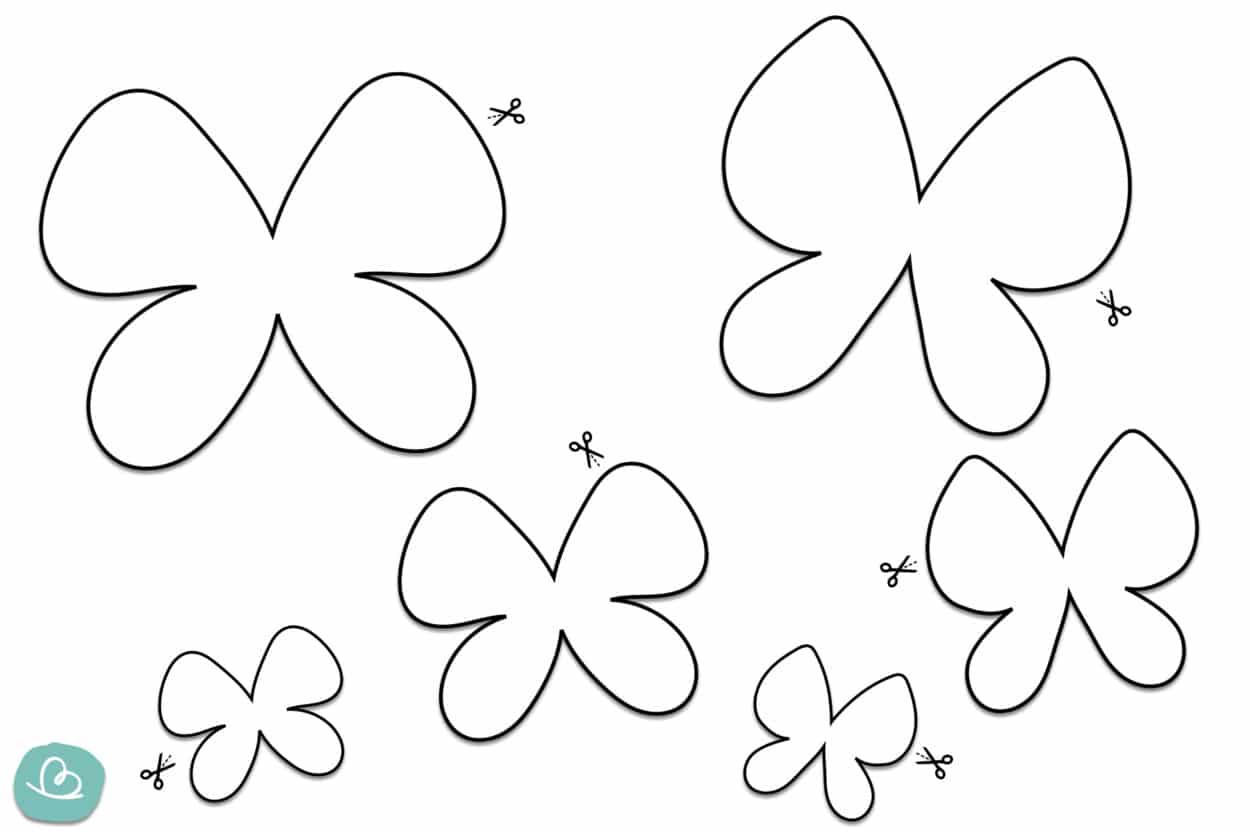 Schmetterling basteln | 5 Ideen + Vorlagen - Wunderbunt.de