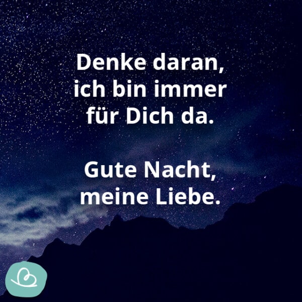 Liebe 'GuteNachtGrüße' 26 herzliche Sprüche Wunderbunt.de