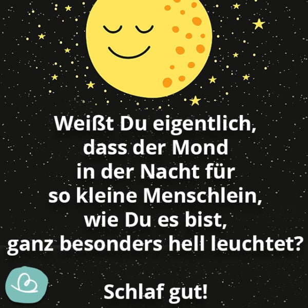 Liebe 'GuteNachtGrüße' 26 herzliche Sprüche Wunderbunt.de