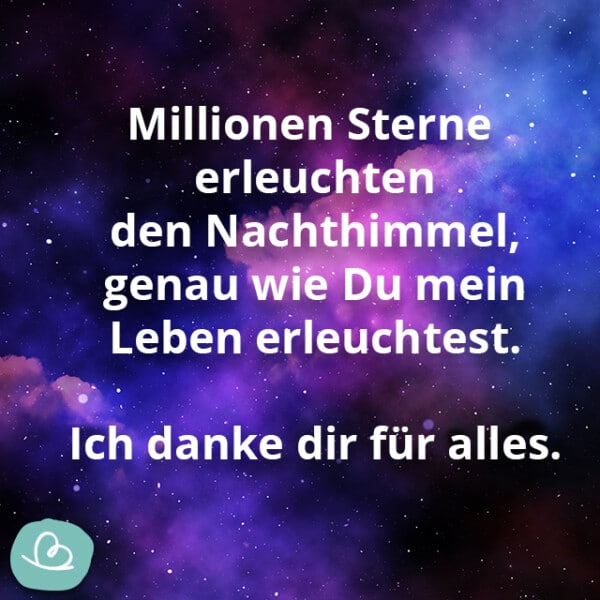 Liebe 'GuteNachtGrüße' 26 herzliche Sprüche Wunderbunt.de