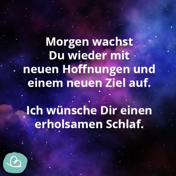 Liebe 'GuteNachtGrüße' 26 herzliche Sprüche Wunderbunt.de