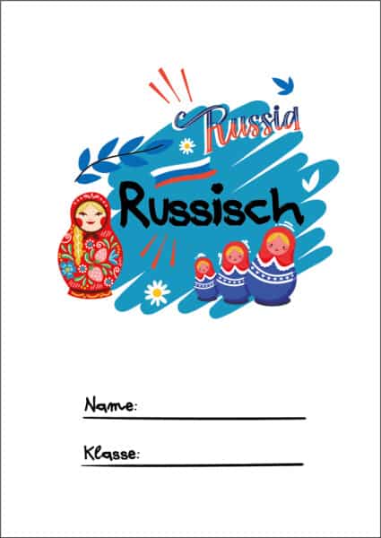 6 Deckblätter für Russisch zum Ausdrucken - Wunderbunt.de