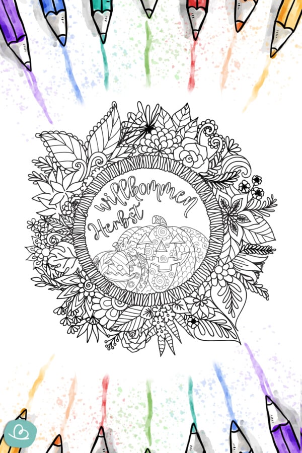 Herbst Mandala: 13 Malvorlagen zum Ausdrucken - Wunderbunt.de