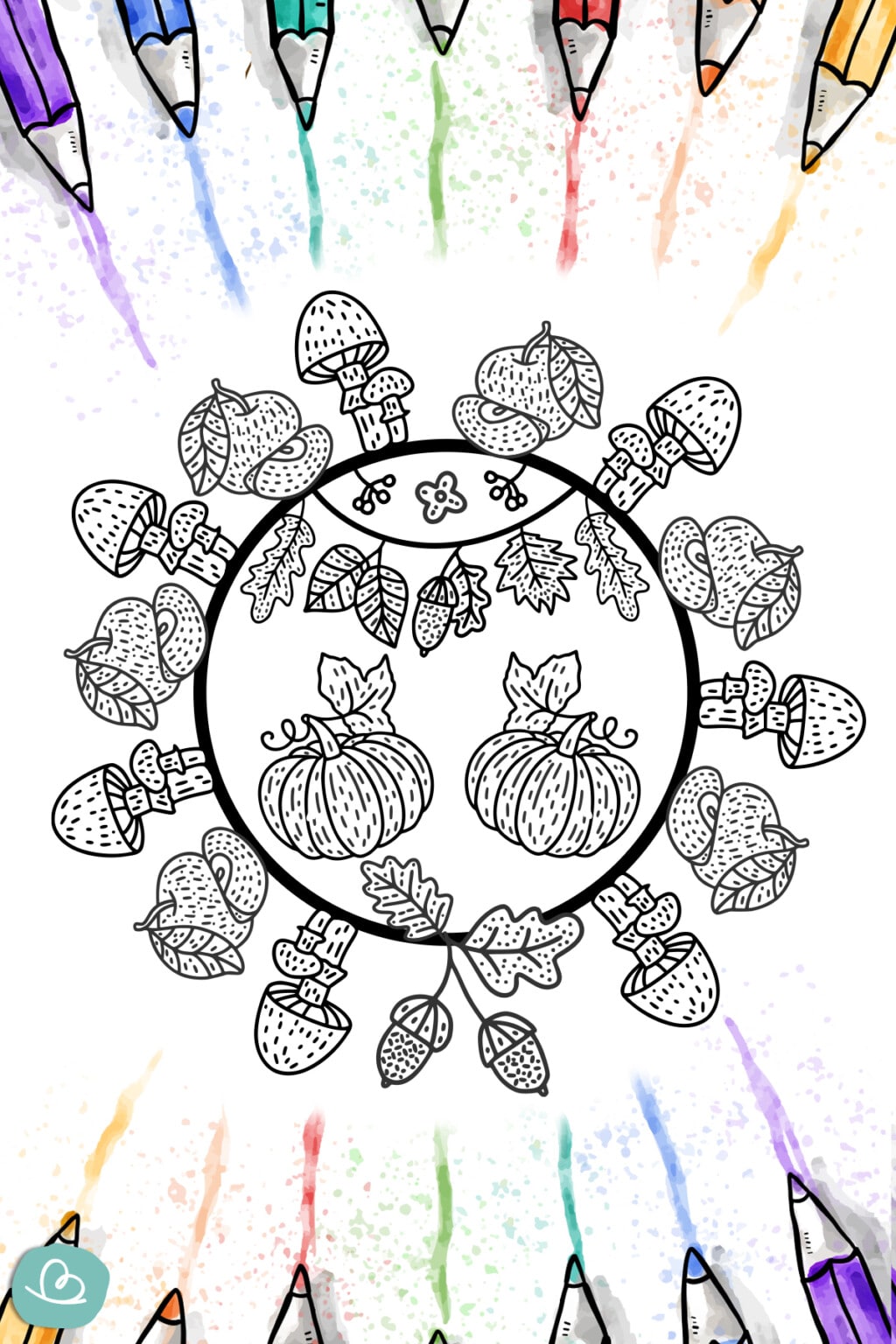 Herbst Mandala: 13 Malvorlagen zum Ausdrucken - Wunderbunt.de