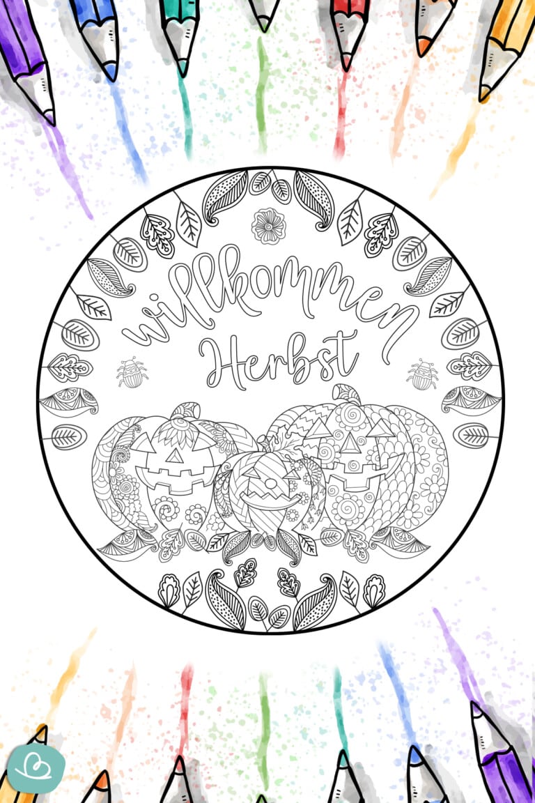 Herbst Mandala: 13 Malvorlagen zum Ausdrucken - Wunderbunt.de