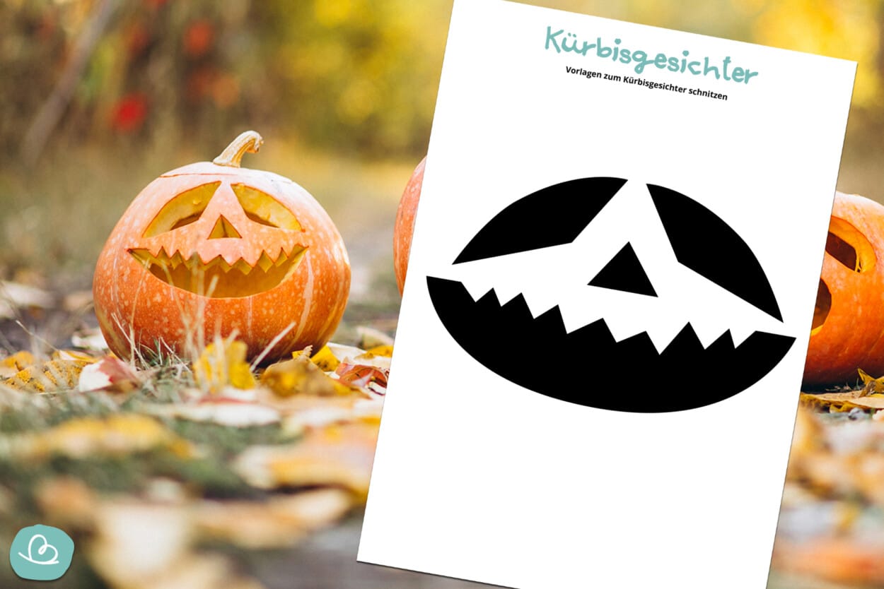 34 Kürbis Schnitzvorlagen zum Ausdrucken - Wunderbunt.de
