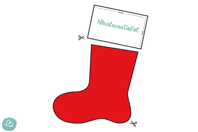 Nikolausstiefel nähen | Schnittmuster + Anleitung - Wunderbunt.de