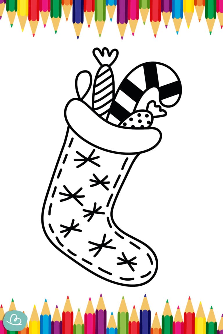 Nikolausstiefel zum Ausdrucken | 8 kostenlose Ausmalbilder - Wunderbunt.de