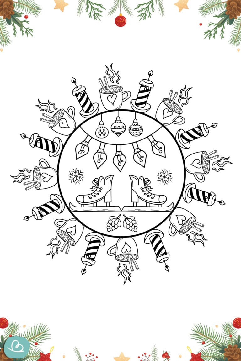  Weihnachtsmandala: 16 Vorlagen zum Ausmalen - Wunderbunt.de 