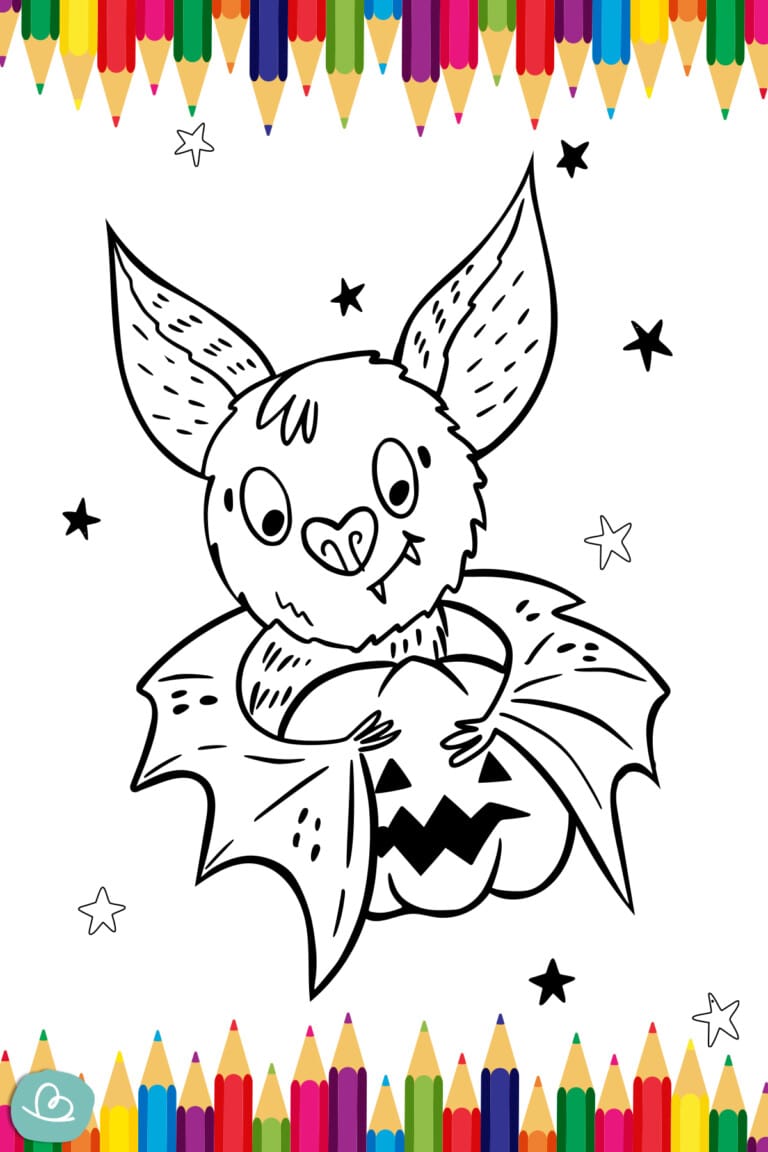 Fledermaus zum Ausmalen 