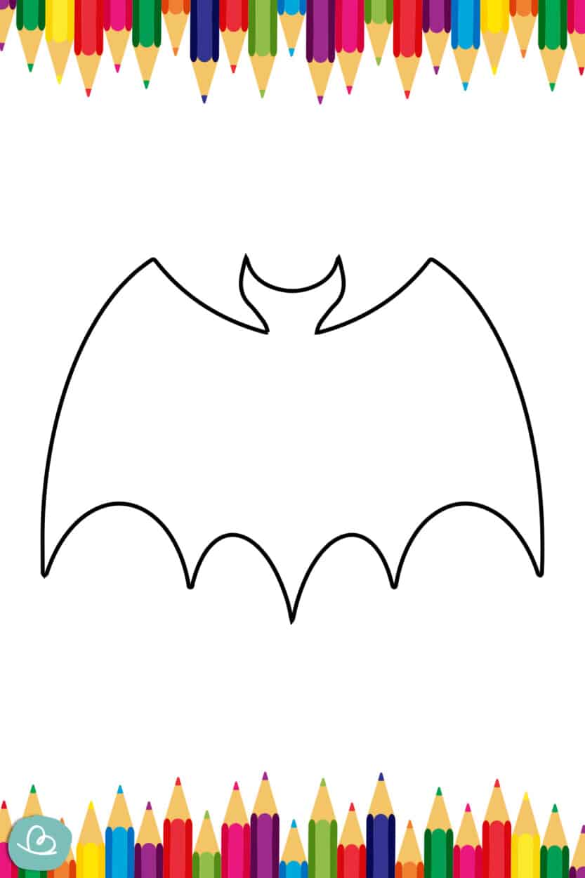 Fledermaus zum Ausmalen | 17 Malvorlagen - Wunderbunt.de